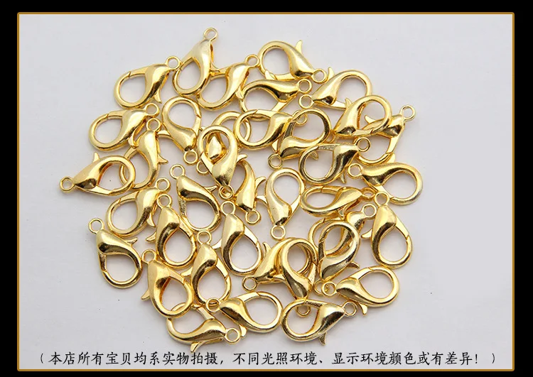 50 шт./лот фурнитура для коннектора ювелирных изделий застежки из сплава Лобстер