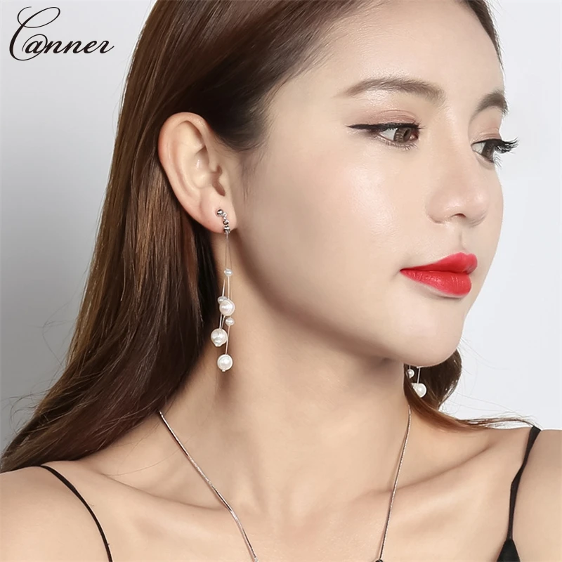 Элегантные серьги с пресноводным жемчугом для женщин жемчужные бусы кисточками