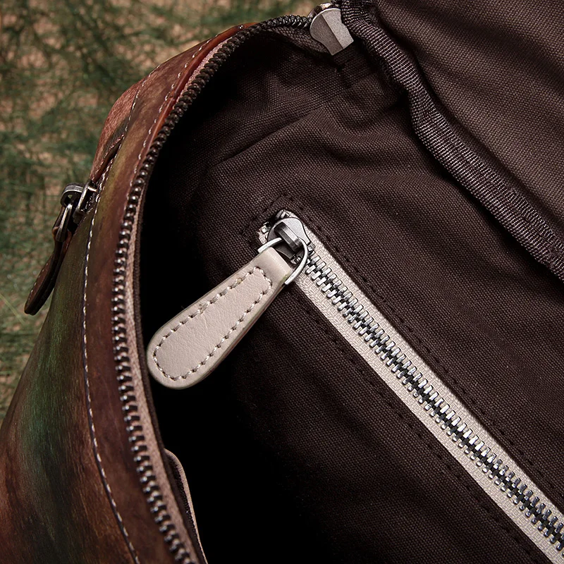 2019 Men Women Vintage Genuine Leather Leisure Backpack Female Multi-functional Cow Bucket Back Pack Top Handle Bag | Багаж и сумки