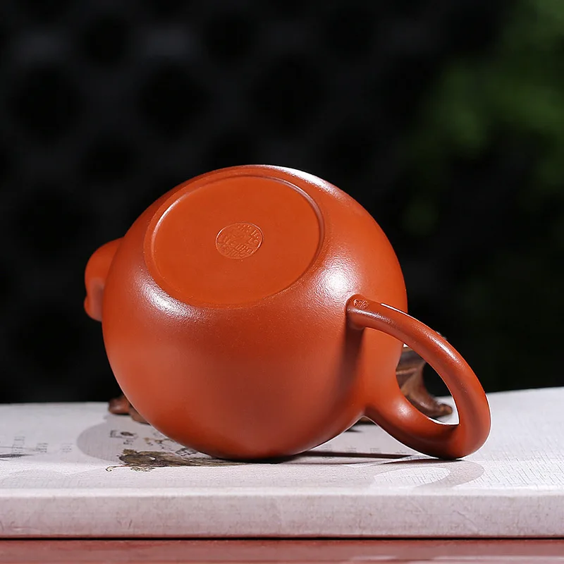 Пурпурный глиняный горшок из исинской глины настоящий ручной работы