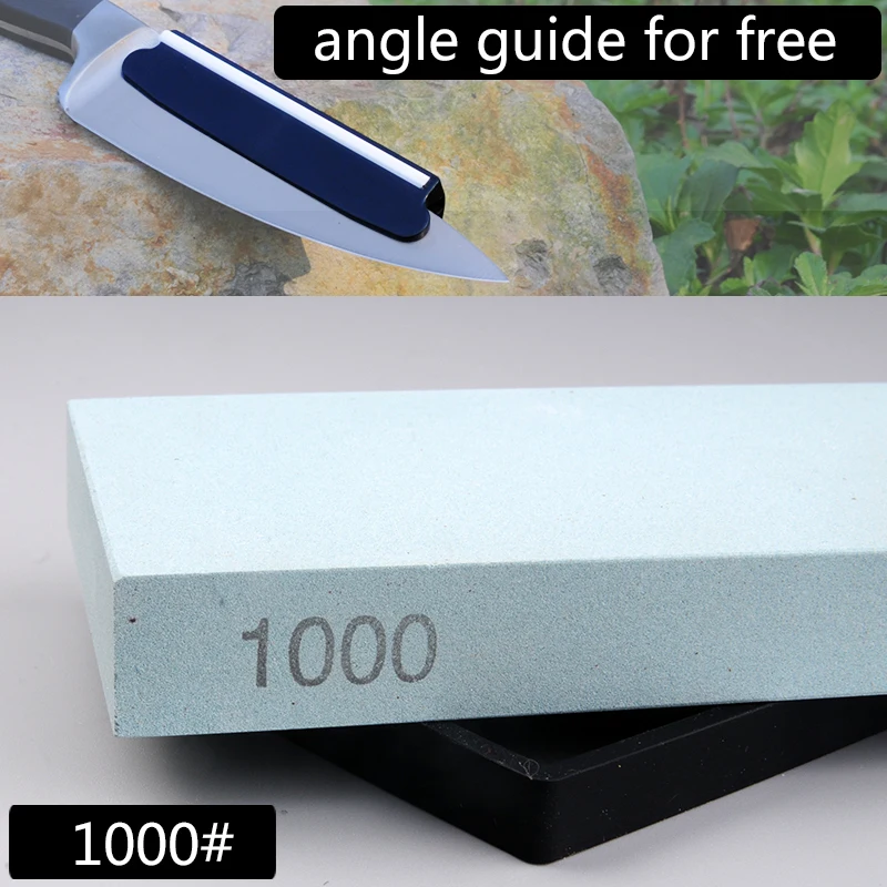 1PCS 1000# knife sharpener professional whetstone honing blade edge sharpening for a stone kitchen tools with angle guide | Дом и сад