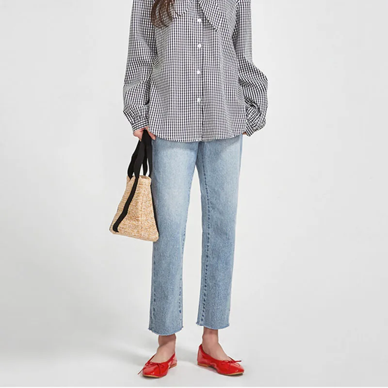 Женская плетеная Сумка мешок Пляжная соломенная сумка из ротанга Повседневная