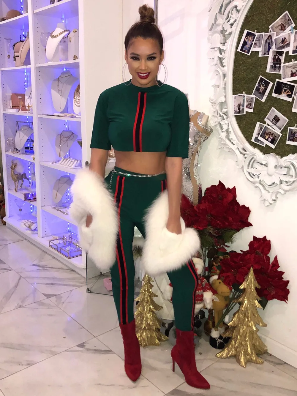 2018 Новое поступление Для женщин с коротким рукавом Лоскутная комбинезон из двух