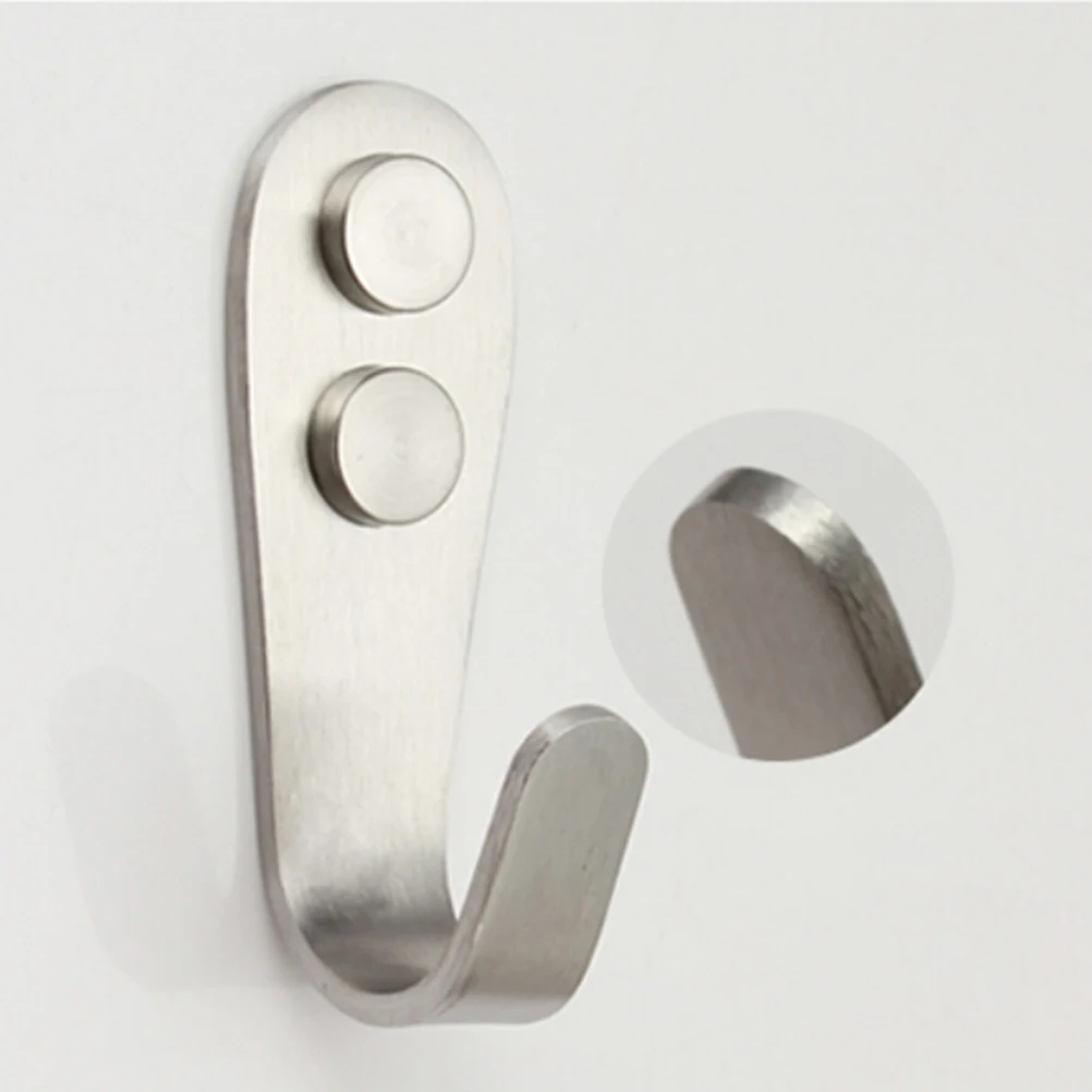 Stainless Steel Door Hook Kitchen Cabinet Clothes Wall Hangers Organizer Holds House Storage Tools Hot Sale | Дом и сад