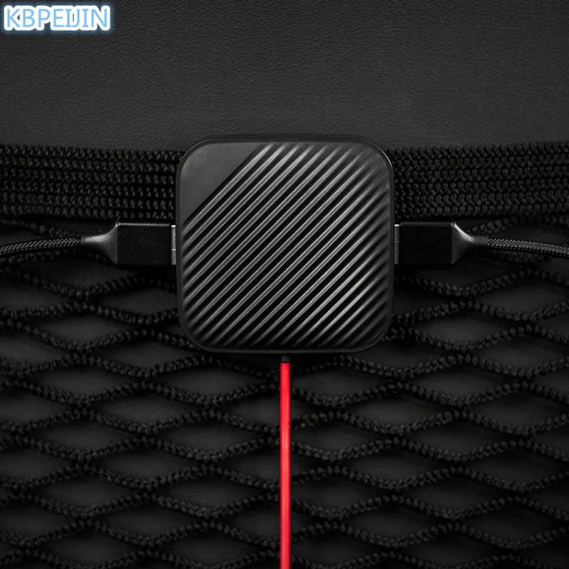 USB Автомобильное переднее и заднее сиденье быстрый адаптер с удлинителем кабель