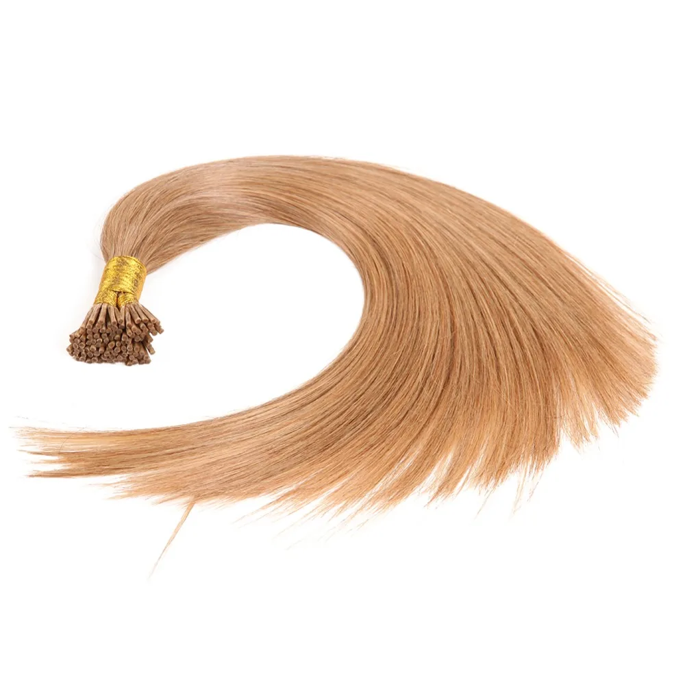 Alishow remy волосы I Tip кератиновые человеческие волосы для наращивания 1"-24" 1 г/локон шелковистые прямые волосы на капсулах fusion волосы 50 шт/упаковка