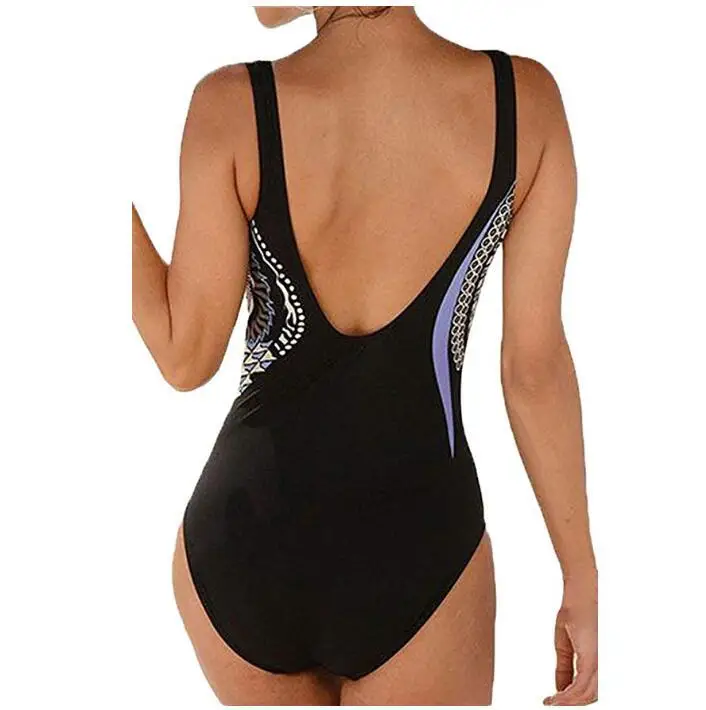 Женский купальный костюм с винтажным принтом Maillot De Bain подкладкой 2019|Комбинезоны|