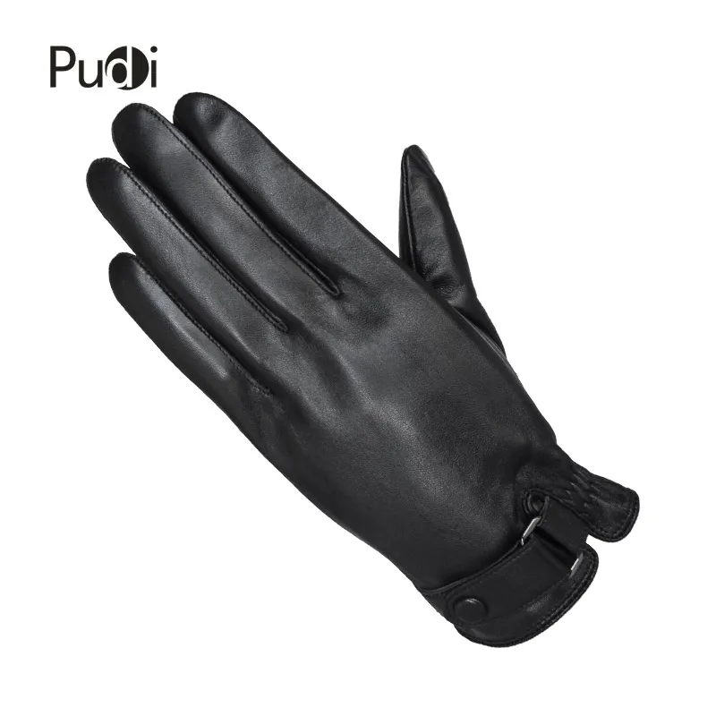 Мужские перчатки Pudi GL863 из натуральной кожи с натуральным мехом зима 2018 новые