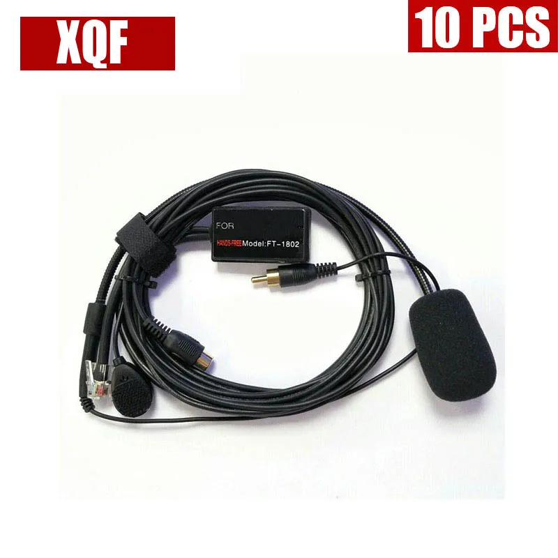 

XQF 10 шт. громкоговоритель с микрофоном 6 контактов для Yaesu FT1807 FT1900 FT7800R,FT7900R,FT8800R,FT8900R FT2800 и т. д. автомобильное радио