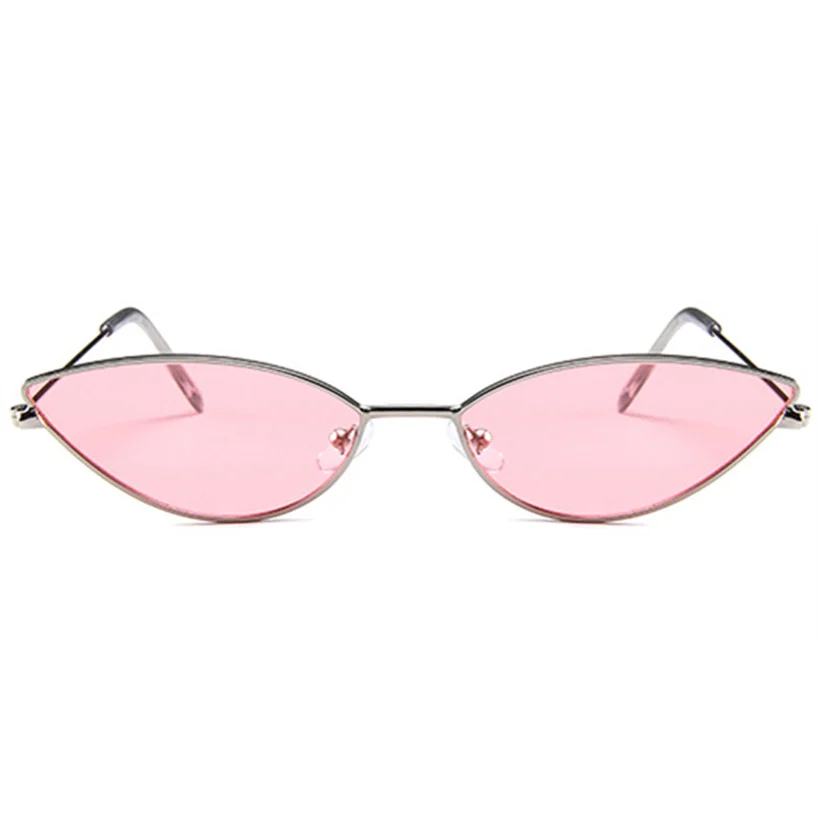 Pink Калейдоскоп очки Для женщин кошачий глаз милые сексуальные Брендовая Дизайнерская лето Ретро небольшая рамка черный, красный кошачий глаз Солнцезащитные очки - Цвет линз: Pink
