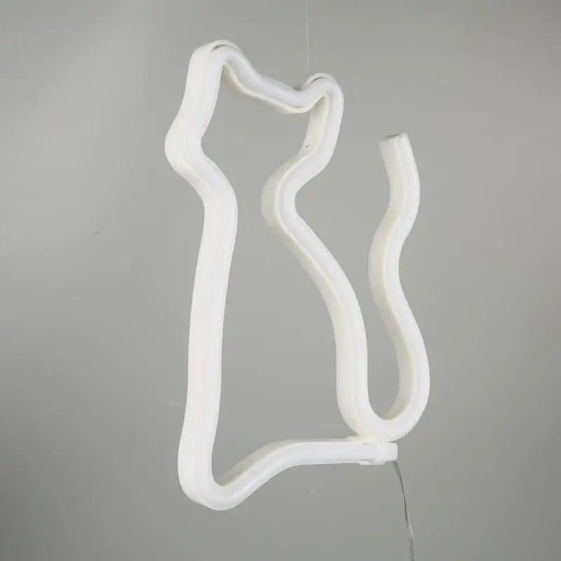 Светодиодный неоновый декоративный Настольный светильник cat модельная лампа с