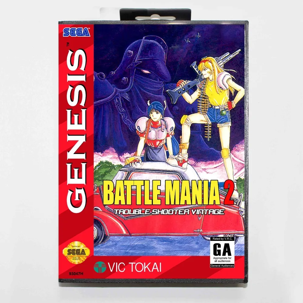 Бой мания 2 16 бит MD карточная игра с коробку для Sega Megadrive/Genesis|battle mania 2|battle mania16 bit |