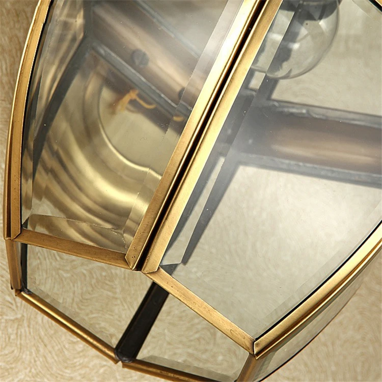 Европейская медная уличная настенная лампа водонепроницаемый светодиодный