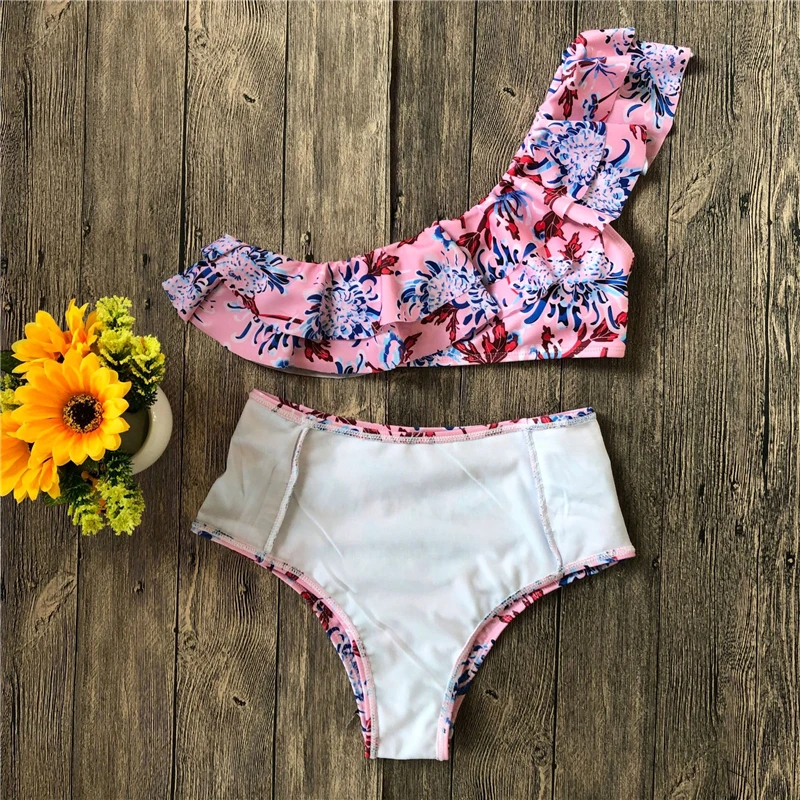 2019 летний сексуальный раздельное бикини с одним плечом купальник женский