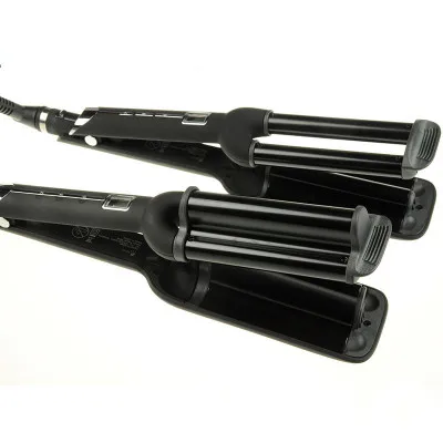 Модные Бигуди с тройной бочкой волнистые бигуди весенние керамические щипцы для