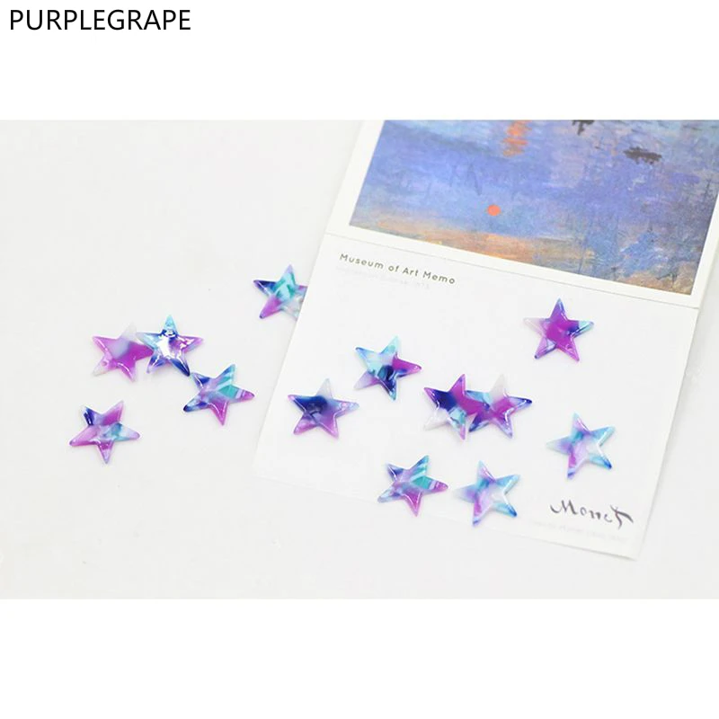 Серьги с пятиконечными звездами и Луной purplefruit сделай сам аксессуары для