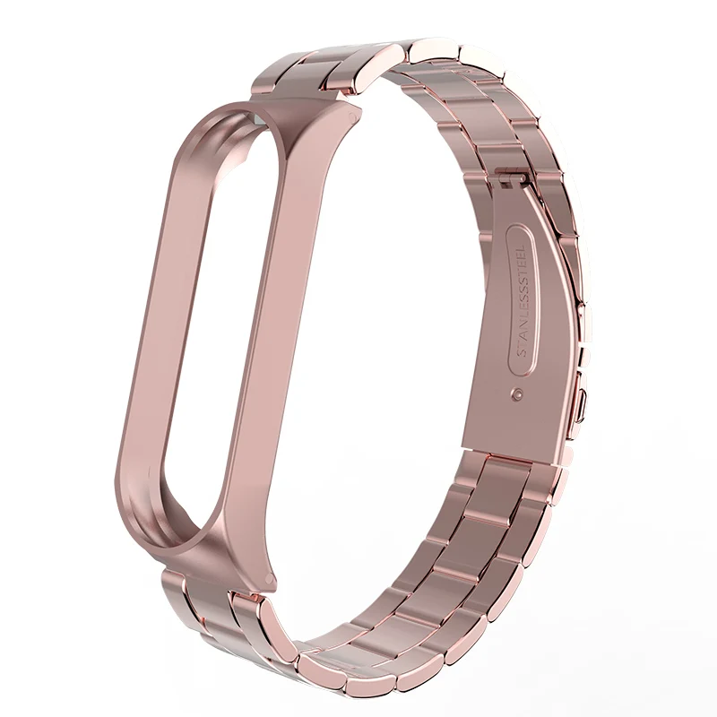 Браслет для Xiao mi Band 4 сменный ремешок из нержавеющей стали Xio mi Xaio mi Xia mi xaomi mi Xaiomy металлический браслет для женщин и мужчин