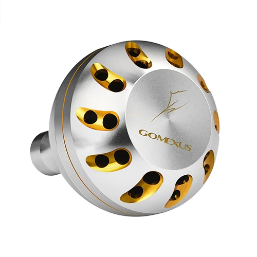 Gomexus Мощность ручка для Shimano B Daiwa L SW катушка ручка Stradic FK 5 к Сарагоса Saltist Saltiga Твин мощность биомастер Стелла взрыв - Цвет: silver gold