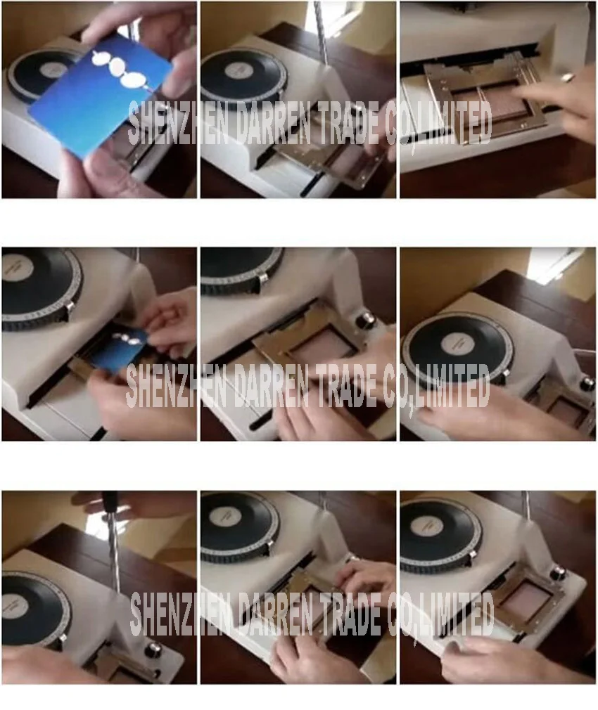 Новинка, хит, 68D, кредитная карта, VIP карта, дырокол, код машины, ручной Односторонний принтер, два регулируемых(1/7 дюймов, 1/10 дюймов), 68 символов