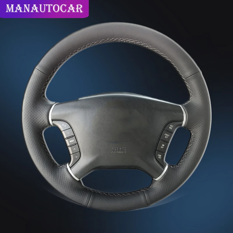 Автомобильная Оплетка на руль для Mitsubishi Pajero 2007- Galant 2008-2012 Авто Кожаные чехлы аксессуары для интерьера