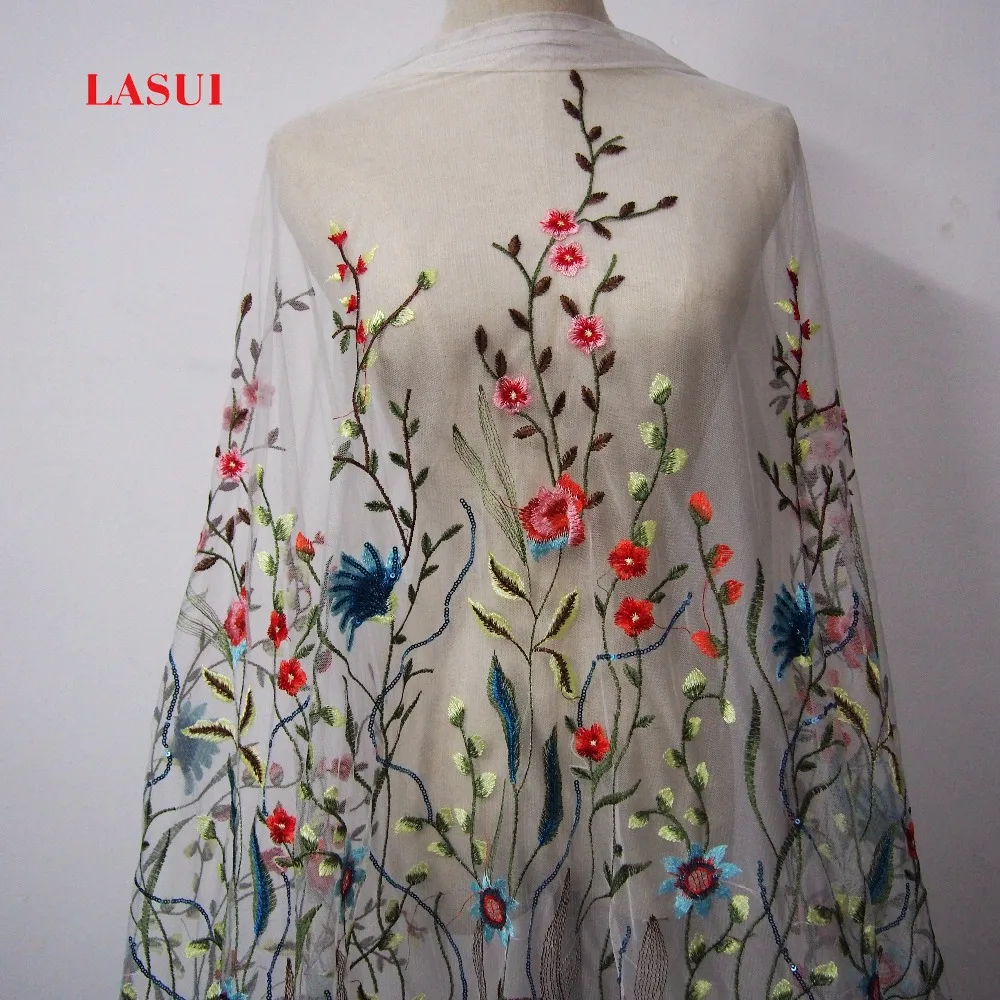 LASUI новый продукт для пеших прогулок разноцветные блестки вышивки сетчатая