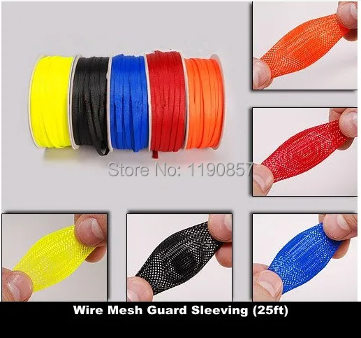 25 футов 10 мм Гибкая плетеная ПЭТ расширяемая Автомобильная кабельная втулка