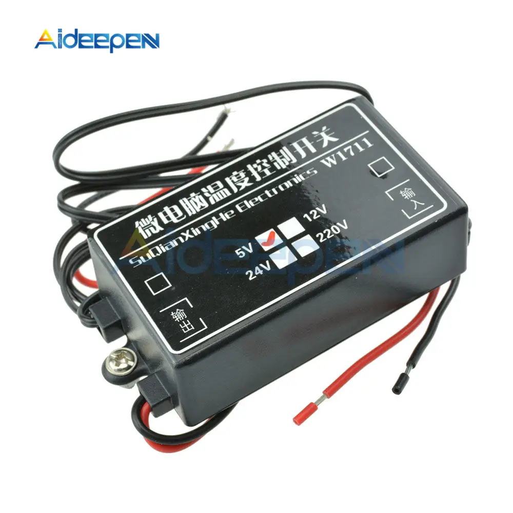 W1711 DC 5V 5A микрокомпьютер переключатель контроля температуры регулируемый