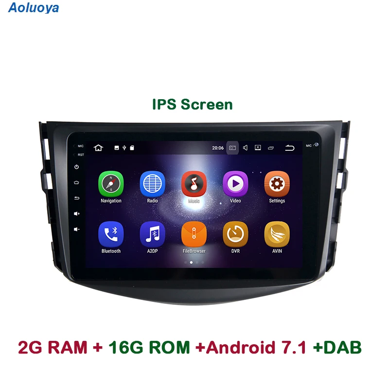Aoluoya IPS 2 Гб RAM четырехъядерный Android 7 1 автомобильный DVD GPS навигационный плеер для