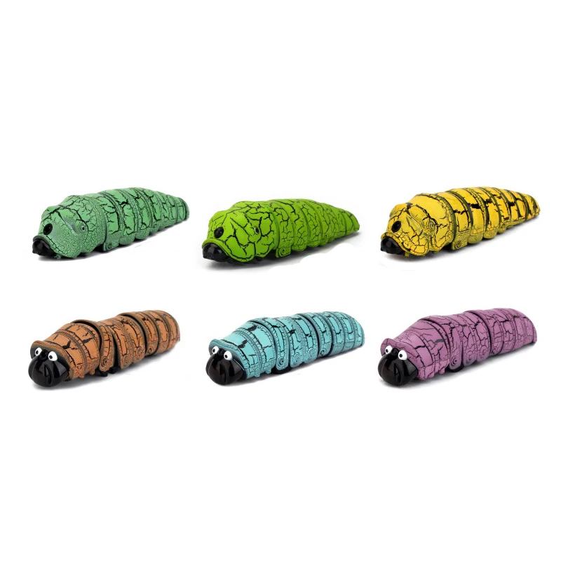 Caterpillar--Random Высокая Имитация животных Таракан Паук муравей Инфракрасный Радиоуправляемый пульт дистанционного управления забавные шалости реалистичные насекомые змея дети взрослые шутки игрушки - Цвет: Caterpillar--Random