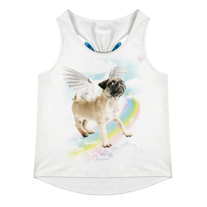 Футболка для детей подростков Топы без рукавов с 3D рисунком Повседневная одежда 3