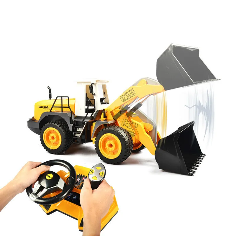 Verkaufen Engineering Rad Betriebs Plattform Loader Simulation Loader Elektrische Fernbedienung Spielzeug Auto Modell Geschenk Für Kinder