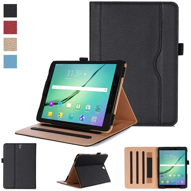 Новый складной деловой кожаный чехол для Samsung Galaxy Tab S3 9 7 &quot Портативная подставка