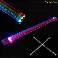 polymer material 5a drum stick 12 colors alternately noctilucent glow in the dark stage performance luminous jazz drumsticks