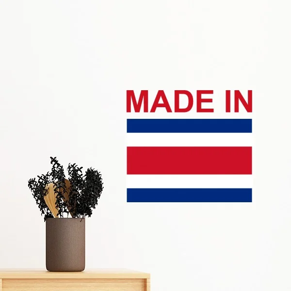 Страна Чехия Куба Хорватия Китай сделано в флаге съемная Наклейка на стену