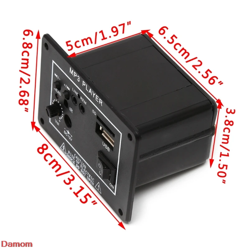 20 Вт Высокая мощность DC 12 В Bluetooth автомобильный сабвуфер Hi-Fi усилитель доска TF USB+ пульт дистанционного управления