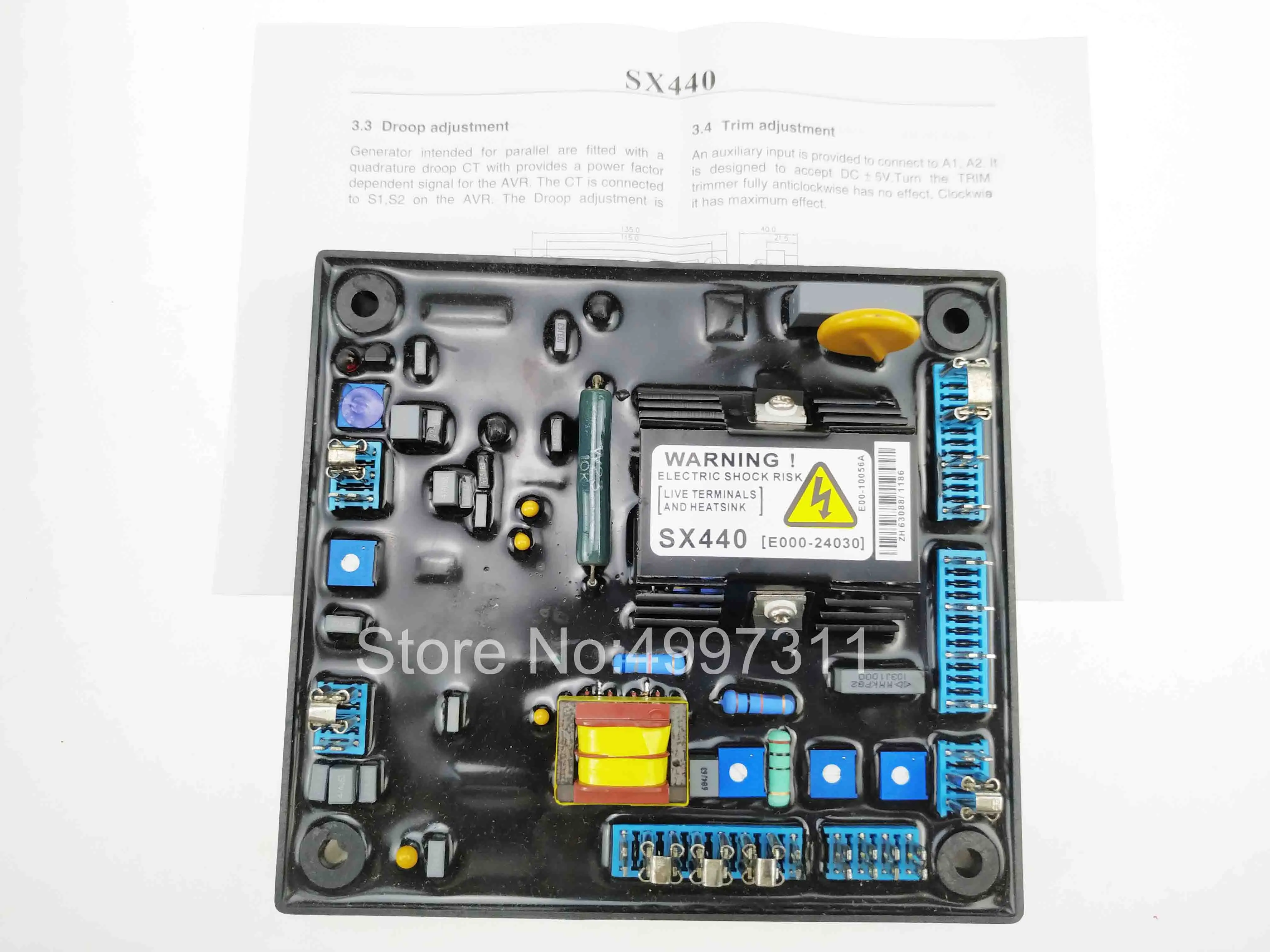 AVR SX 440 китайский завод Горячая дизельный генератор автоматический регулятор напряжения AVR SX440 для бесщеточной генераторной установки