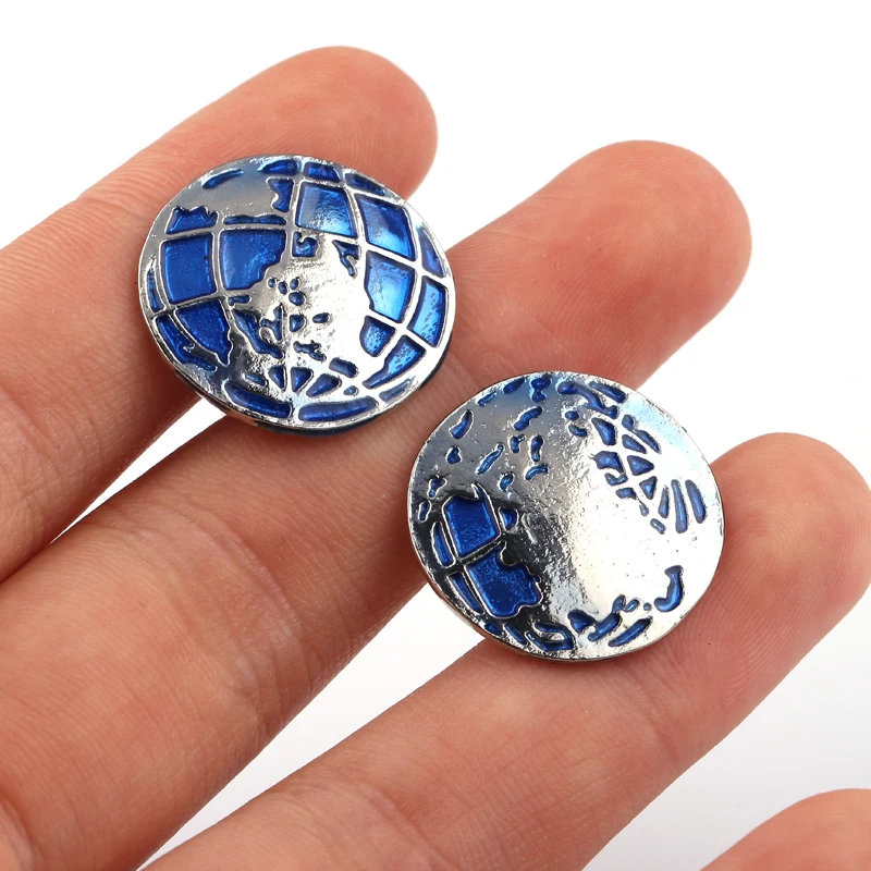 1 пара металлические запонки с круглыми звеньями | Украшения и аксессуары