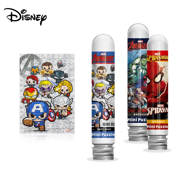 Disney Мстители 150 шт пробирки пазл мини игры игрушки для детей взрослых обучающая