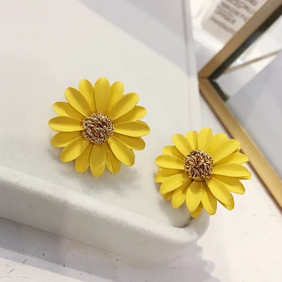 Z1 3x3 cm AOMU, Корея, новинка, дизайнерские, большие, уксусная кислота, акрил, неправильный металлический цветок, большие серьги-гвоздики для женщин, девушек, летние, пляжные ювелирные изделия - Окраска металла: Z1 3x3 cm
