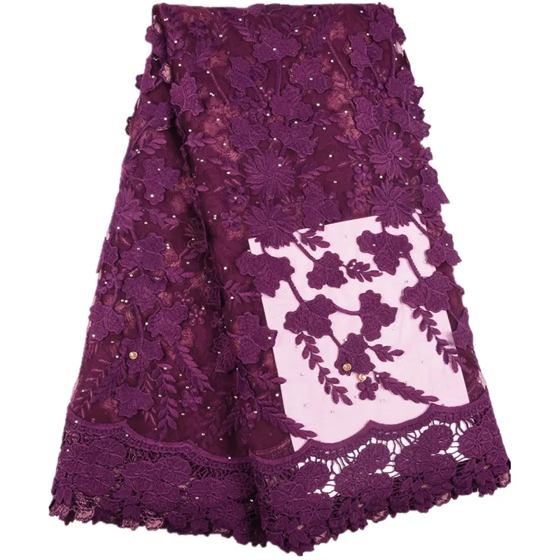 

African Net Cord lace fabrics high quality 5 Yards.Embroidered African cord lace for wedding New arrival guipure lace fabric