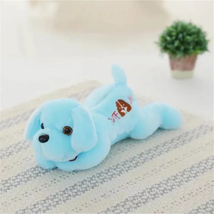 1 шт. 35 см Kawaii светящиеся плюшевые игрушки собаки светящиеся светодиодный светильник красивые игрушки-животные милые мягкие красочные подушки дети ребенок девочки подарок