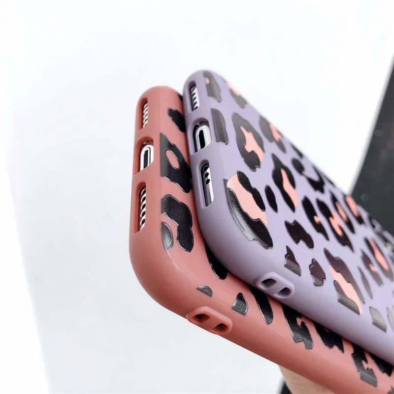 Fashion Colorful Embossed Leopard Phone Case For iphone X XS Max XR 6 6s 7 8 plus Cover Luxury Soft Cases Capa |