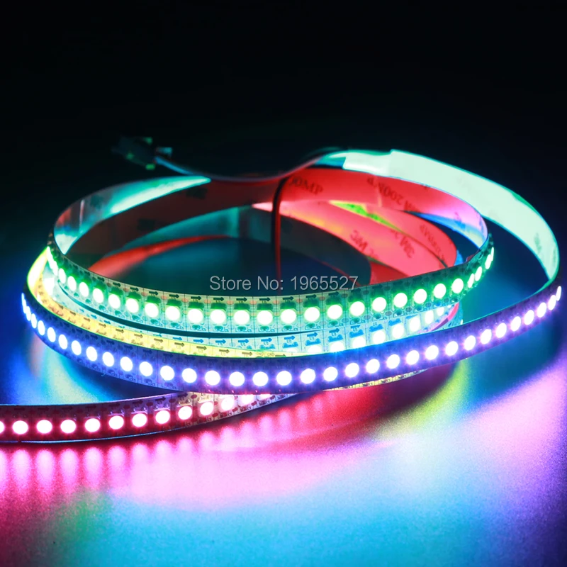 Светодиодная Пиксельная ленсветильник 2M 144LED s/m DC5V SK2812 цифровая 5050 SMD RGB Гибкая