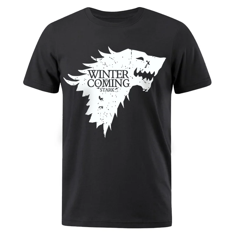 Новинка, Мужская футболка Stark, топы Winter Is Comming, Мужская футболка, Игра престолов, мужские футболки, повседневная мужская футболка, топ, летние футболки