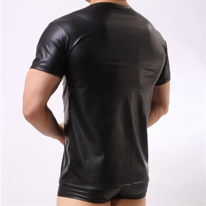 Weoneit Летний стиль модные однотонные черные мужские сексуальные футболки из