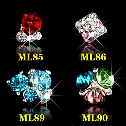10pcs New Crystal Colourful Nail Rhinestone Alloy Art Decorations DIY Glitter 3D Jewelry Manicure Supplies | Красота и здоровье