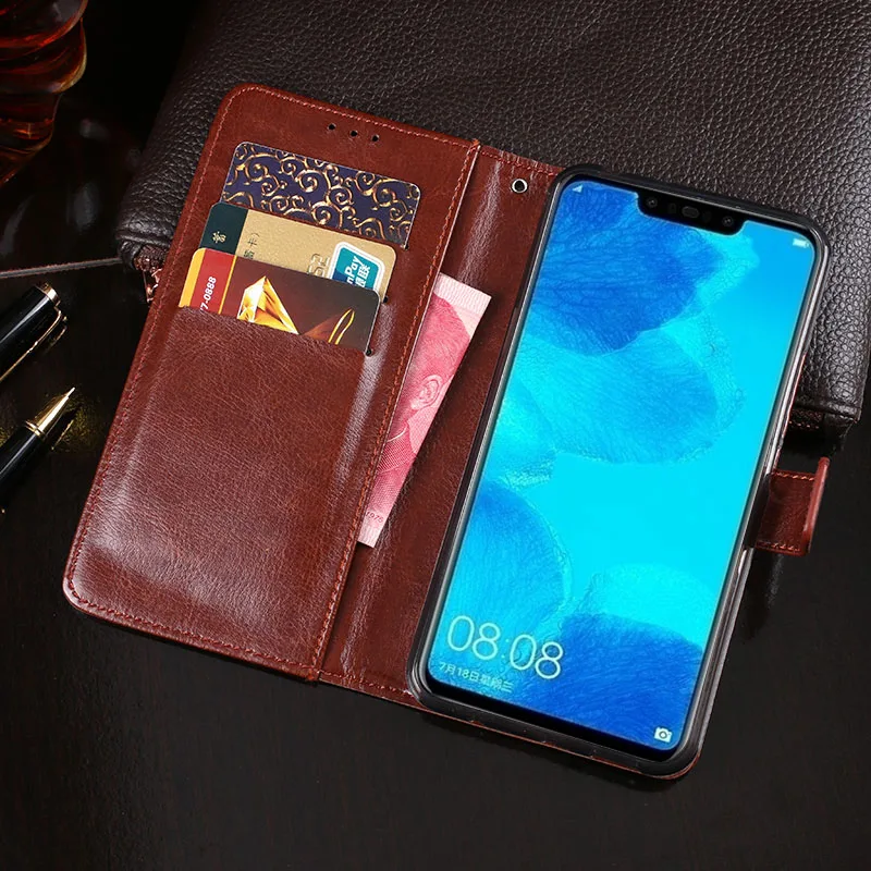 Чехол для Huawei Nova3 в деловом стиле подставка флип-кошелек кожаные сумки телефона
