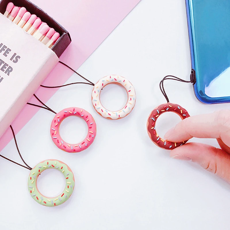 Каваи цветок телефон ремень силиконовый кулон мобильный кольцо ремни для Airpods