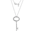 Ожерелье с ключом Regal и кулон из стерлингового серебра, ювелирные изделия, ожерелье для женщин, изготовление ювелирных изделий, ожерелье с подвеской DIY