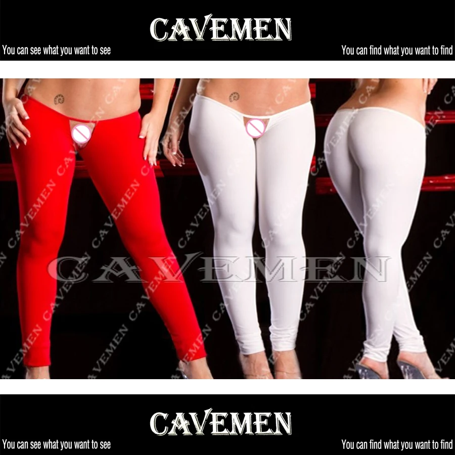 Облегающие брюки без промежности леггинсы пикантные Т-образные стринги нижнее